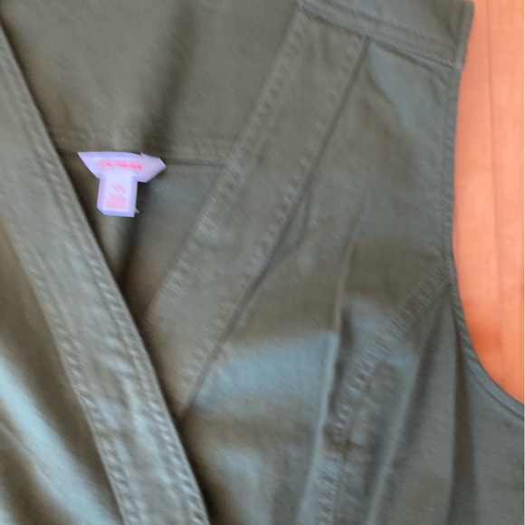 Sexy Green khaki Cargo Dress Large - Picture 3 of 5